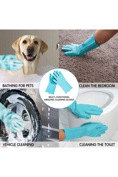 Harvey Silicone Magic Dishwashing Gloves Heat Resistant
