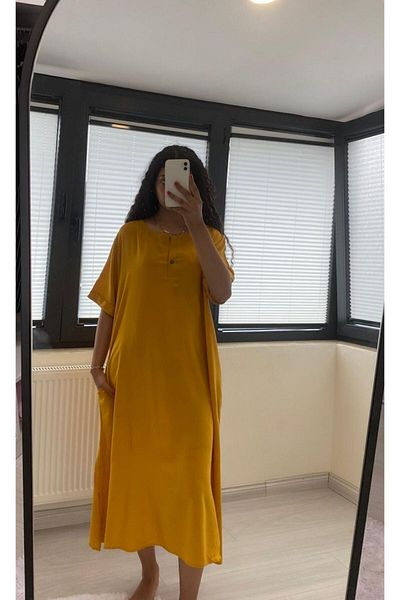 HANIMCA GİYİM 100% Viscose Women's Summer Dress