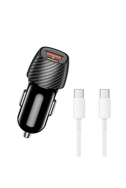 HİQONİC 43W  QC3.0 Usb Type-c Çakmaklık 60w Type-C To Type-C Kablo