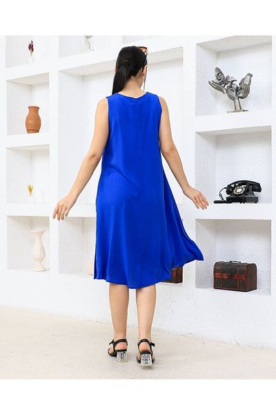 HANIMCA TEKSTİL Strappy Women's Summer Dress - 100% Viscose