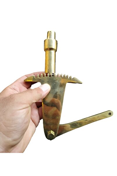 Deniz Marin Tekne Gaz Kolu. 200mm. Üstten Basmalı Sarı Kumanda Kolu