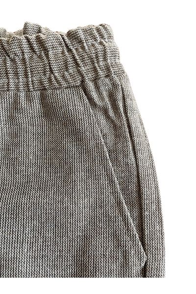 Enoteks Men's Shorts - Cotton, Linen, Elastic Waist and Laces, Brown