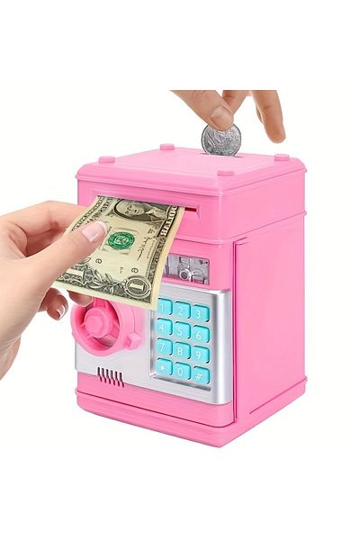 Sarego Atm Piggy Bank Password Atm Automatic Money Safe Electronic Key Bank Surprise Money Box