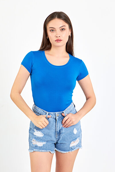 SPROUT fresh طاقم الرقبة قصيرة الأكمام الجسم الأساسي