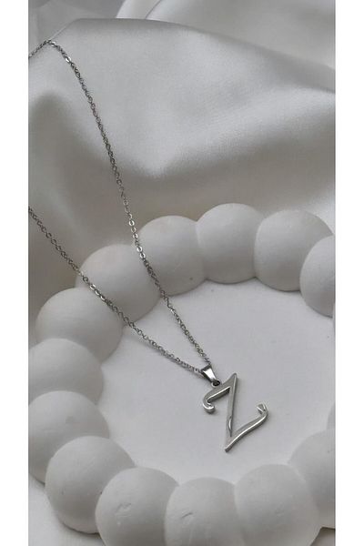 Accessories Silver Colored Steel Letter Necklace