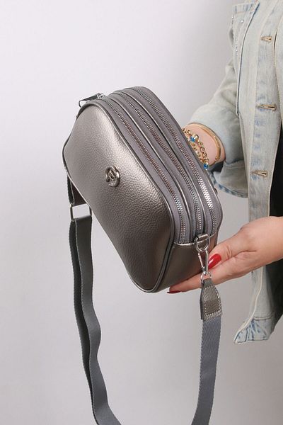 GALB LEATHER Utilizare zilnică - Geantă de umăr pentru femei de mărime medie cu 4 compartimente