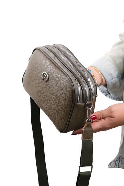 GALB LEATHER Utilizare zilnică - Geantă de umăr pentru femei de mărime medie cu 4 compartimente