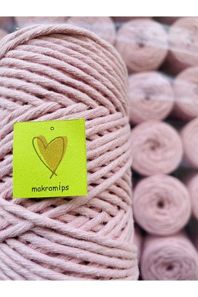 Makromİps MACROME ROPE ( 250 gr ) SINGLE WRAPPED COTTON SCAN ROPE TWIPE HOBBY MULTI-PURPOSE KEYCHAIN KNITTED BOHEM