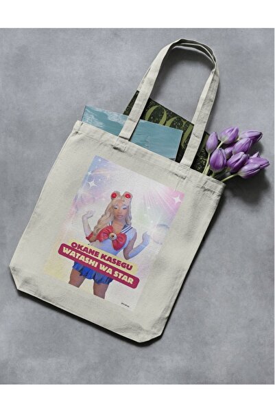 redame حقيبة ميغان ذا ستاليون ماماشي Y2K ريترو - مع تفاصيل من القماش