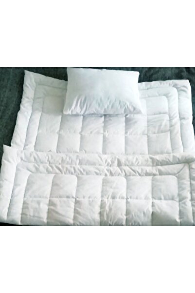 ALERSS Doğal Yün Bebek Yorganı + Doğal Yün Yastık Baby Wool