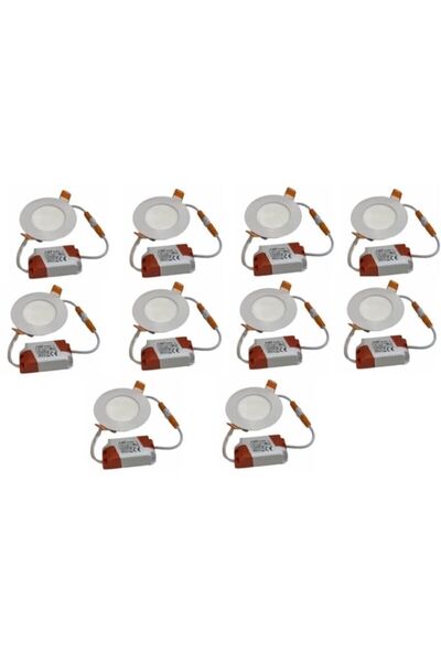 Cata Ct 5144 10 Adet 3 Watt Slim Led Panel Beyaz Işık