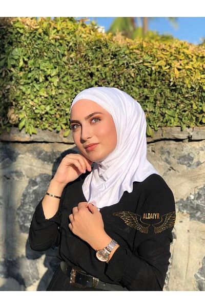 Şahane Hijab Βαμβάκι δύο τεμαχίων