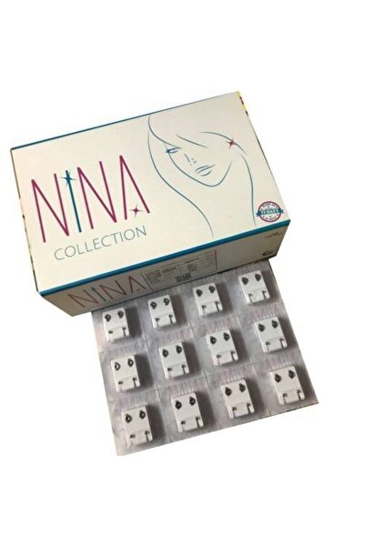 NinaStore Nina Steril Kulak Delme Küpesi Gümüş Karısık Renk 120 Çift