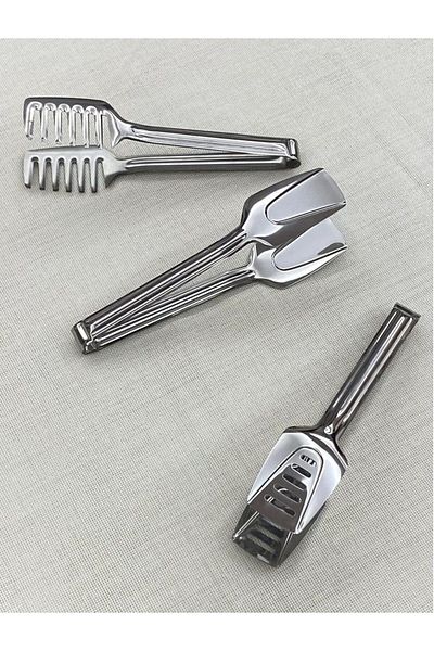 TARIK HOME 3-Piece Service Presentation Tongs Set (Pasta, Cake, Salad, Cake)