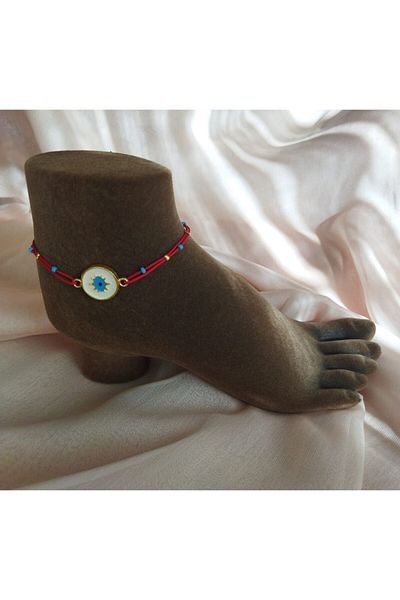 derokas Red Eye Anklet Rope