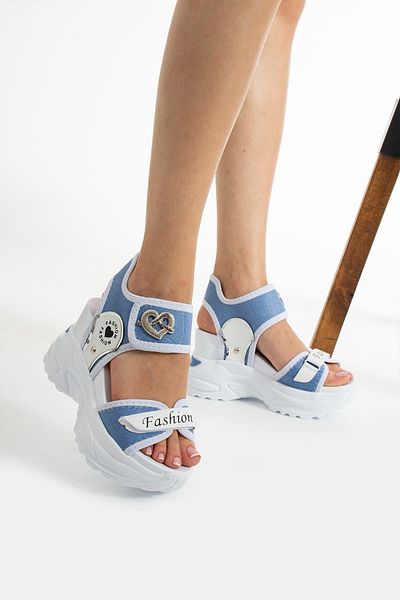 nuaA Nua Shoes Fashion Velcro Sandale cu talpă înaltă Sandale cu toc de 10 cm