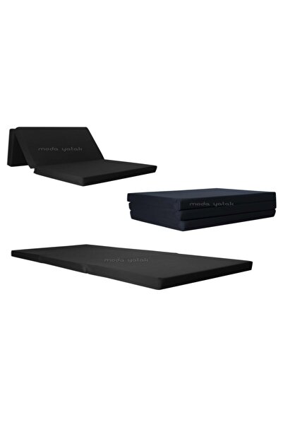 ALMİRA EV TEKSTİLİ Katlanır Sünger Yatak Sert Gri Sünger 90x190x12 Cm