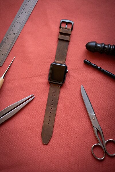 minimal X design Minimal X Apple Watch Kordonu 38/40/41 Mm - Taba Crazy Gerçe...