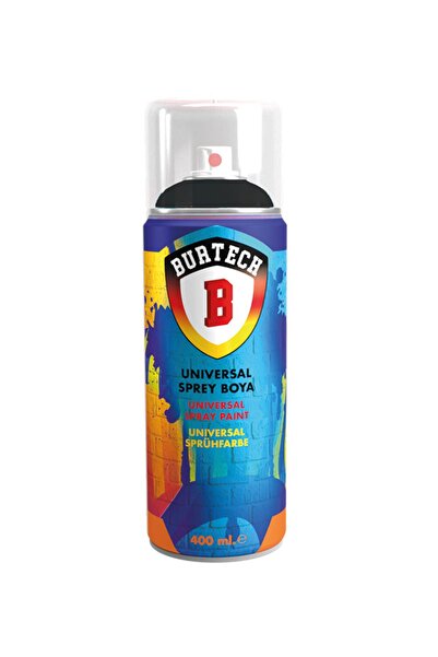 burtech Universal Parlak Siyah Sprey Boya RAL-9005
