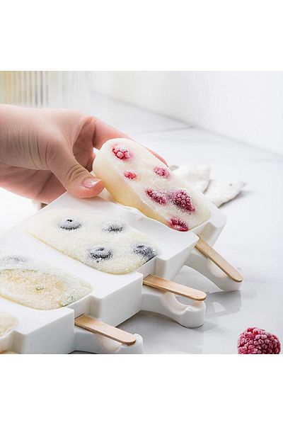 Myend 4-Piece Large Size Practical Magnum Silicone Ice Cream Mold - 2 Pieces