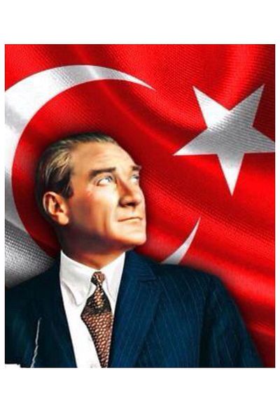 Atölye7Tasarım Ataturk Dimensiune mare 20x24cm A4 Tort comestibil Biscuiți Bomboane Pastă Hârtie Imprimare dreptunghiulară