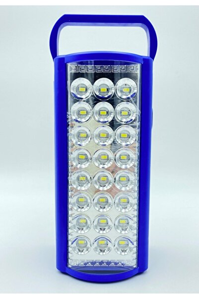 ALMİNA 24 Büyük Ledli Mavi 80 Saat Yanan Led Işıldak