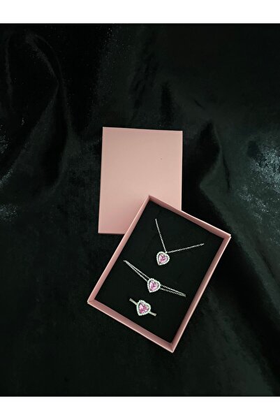 GÜMÜŞ Kalpli Pandora's Love Set - Kaliteli Hediye Arayanlara