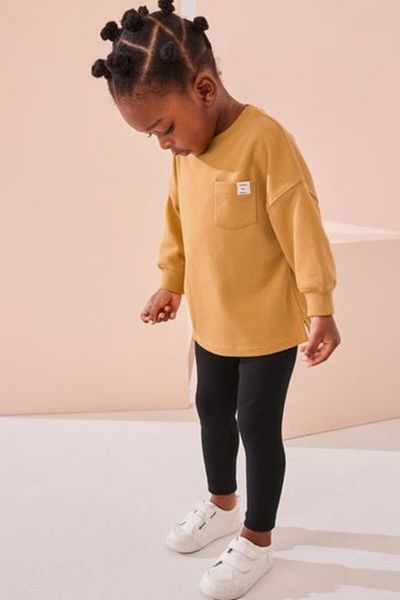 Next Baby Long Sleeve Cotton Earth Yellow Set