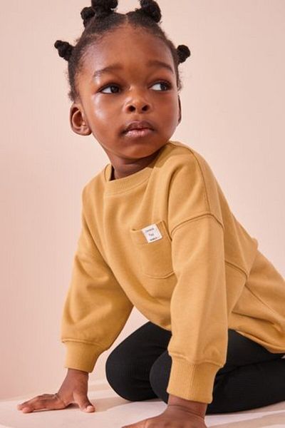 Next Baby Long Sleeve Cotton Earth Yellow Set