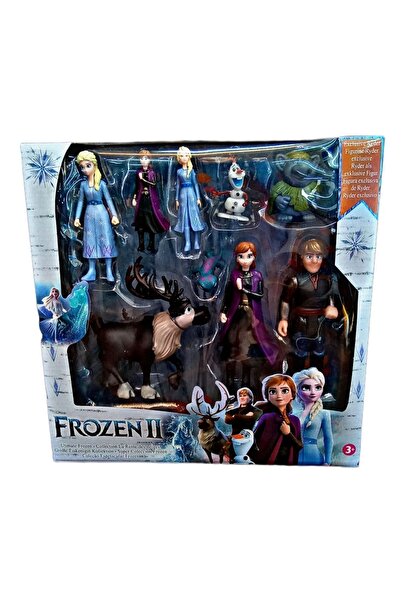 Frozen Elsa Anna Karakter Figür Seti 9'lu Oyuncak Oyun Seti