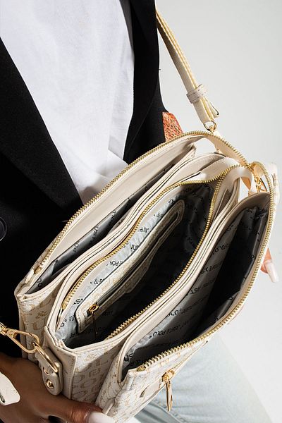 POLO style Geantă de umăr și crossbody model poștal cu 8 compartimente Foarte util