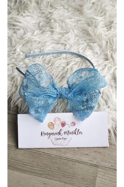 çiğdem kaya design Coroana de maternitate cu fundita din dantela albastra (co...
