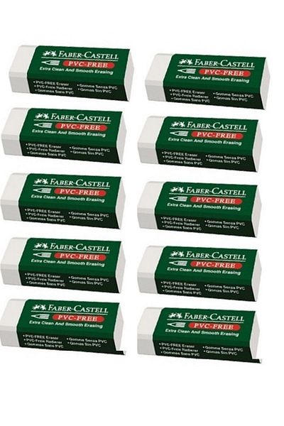 Faber Castell Eraser White Small Size 10 Pieces