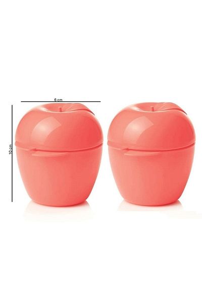 Tupperware Apple Sakla 2-Piece Spice Rack Storage Container Pink Hsgl