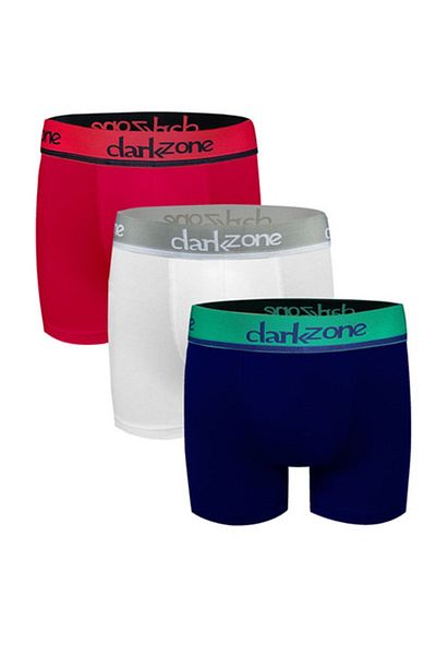 darkzone Ανδρικό 3 τεμάχια Red-white-navy blue Modal Boxer