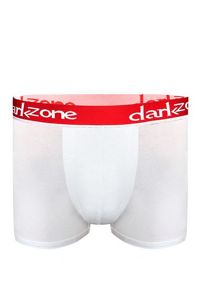darkzone Ανδρικό Classic White Boxer με Μπροστινό Θάλαμο