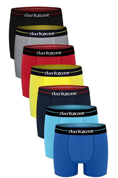 darkzone Ανδρικά πολύχρωμα βαμβακερά μπόξερ 7 συσκευασιών
