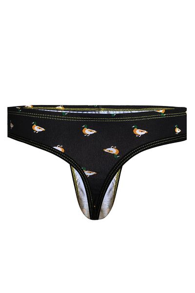 darkzone Men's Duck Patterned Black Cotton String