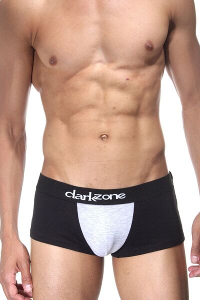 darkzone Erkek Siyah Parçalı Kısa Boxer