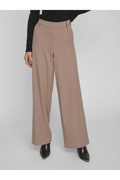 VILA Hose mit weitem Bein High Waist