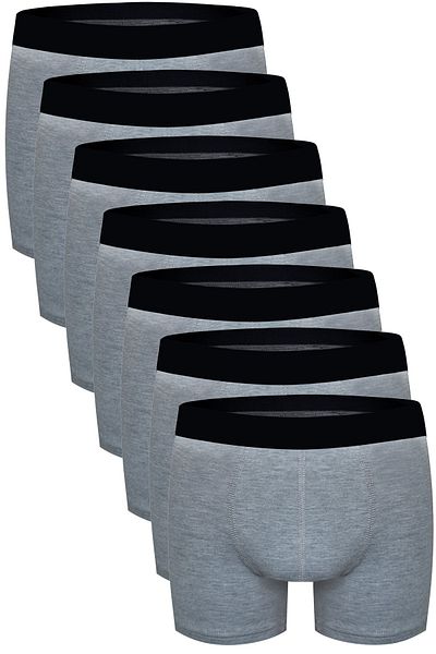 darkzone Ανδρικά γκρι 7 Πακέτα Cotton Lycra Boxers