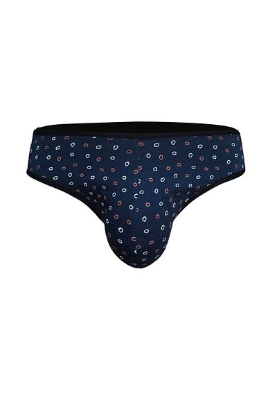darkzone Ανδρικό σλιπ με κυκλικό σχέδιο Lycra Navy Blue