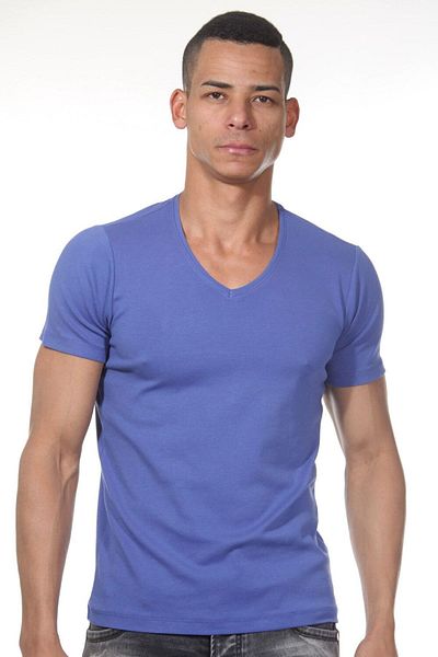 darkzone Ανδρικό μπλουζάκι V-Neck Basic Saks