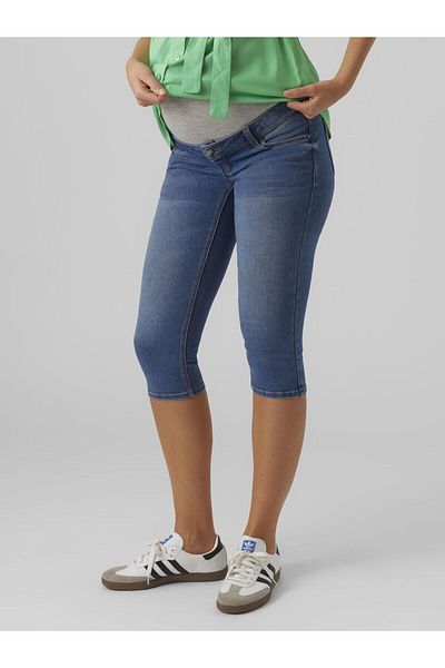 Mama Licious Shorts MLROME SLIM DENIM CAPRI