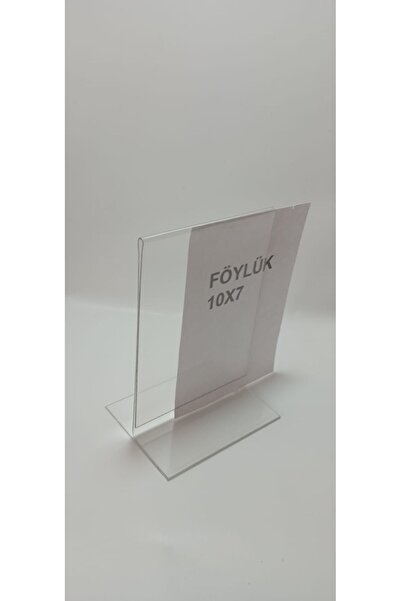 ETİKETLİK FİYATLIK A7 Kt Type Plastic Glassware Label Holder (10 X 7cm) Kt 50Pcs