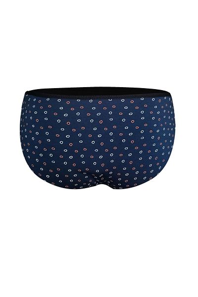 darkzone Ανδρικό σλιπ με κυκλικό σχέδιο Lycra Navy Blue