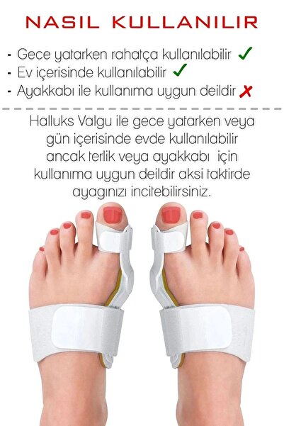 Seram Collection 2'li Atel Ayak Parmak Başparmak Düzeltici Kemik Çıkığı Düzle...