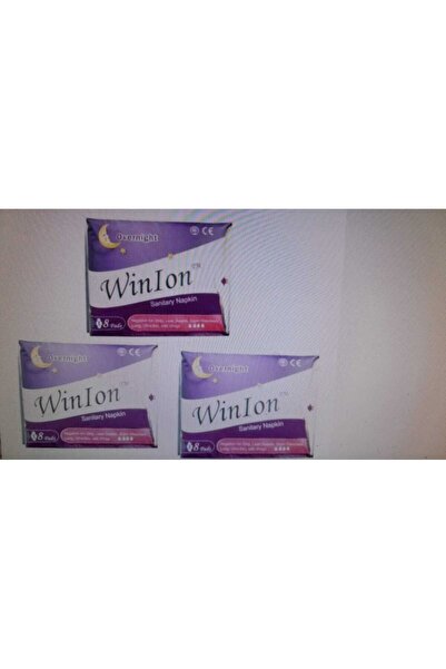 Winion 3 Adet Winalite Winion Negatif Iyonlu Ped Anyon Kartuşlu Gece Ped