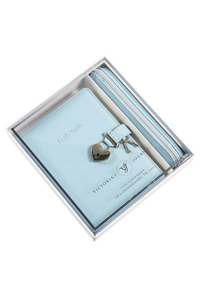 Victoria's Journals Set caiet și pix Hush Hush Pastel cu blocare