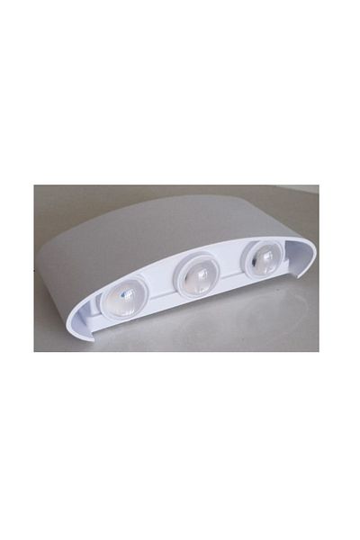 ECONA 6W White Case Outdoor Led Sconce Ciudadidad De Luz
